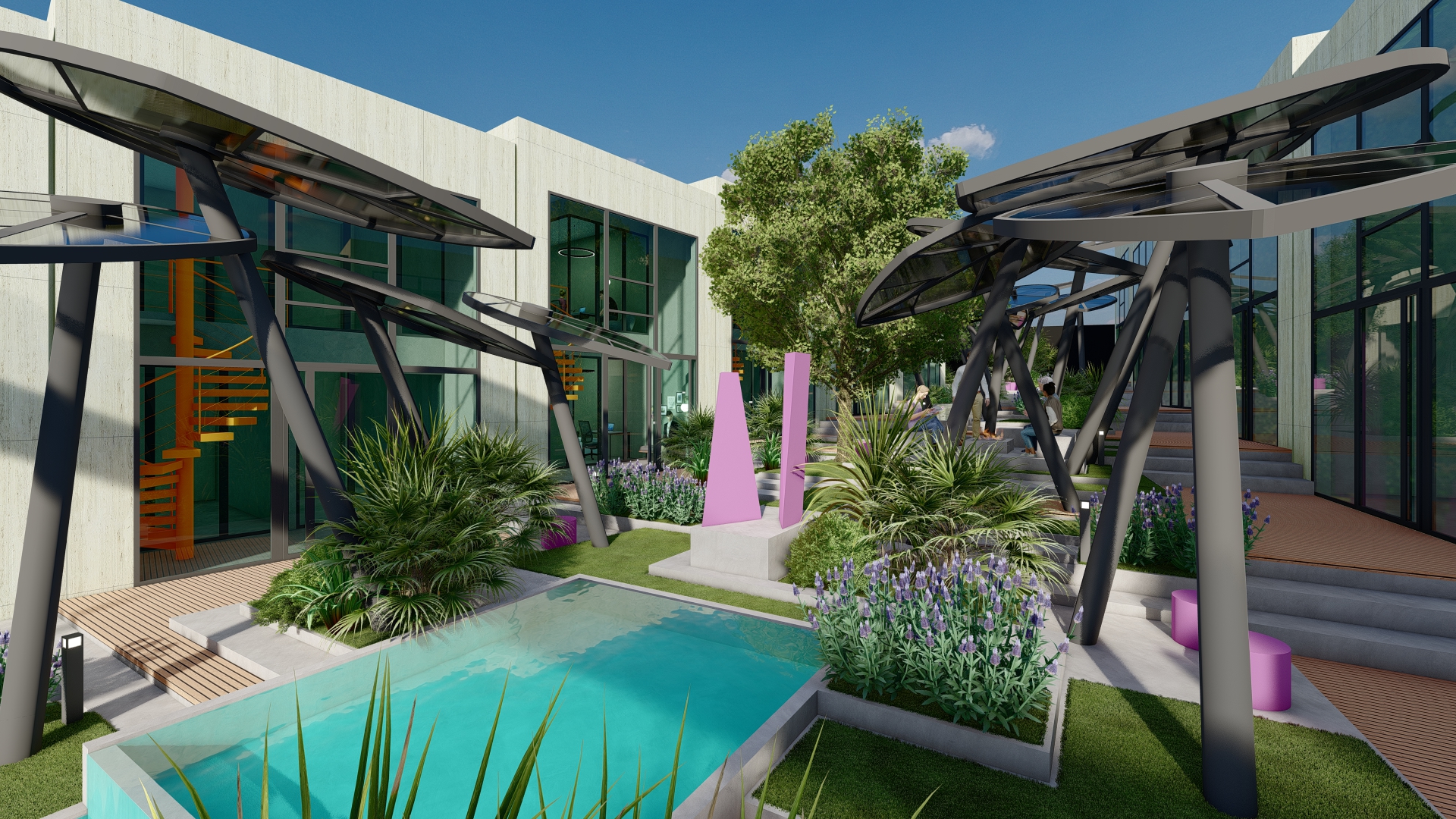 Worktown Center, Güzelbahçe İzmir - modern ofis ve ticari bina